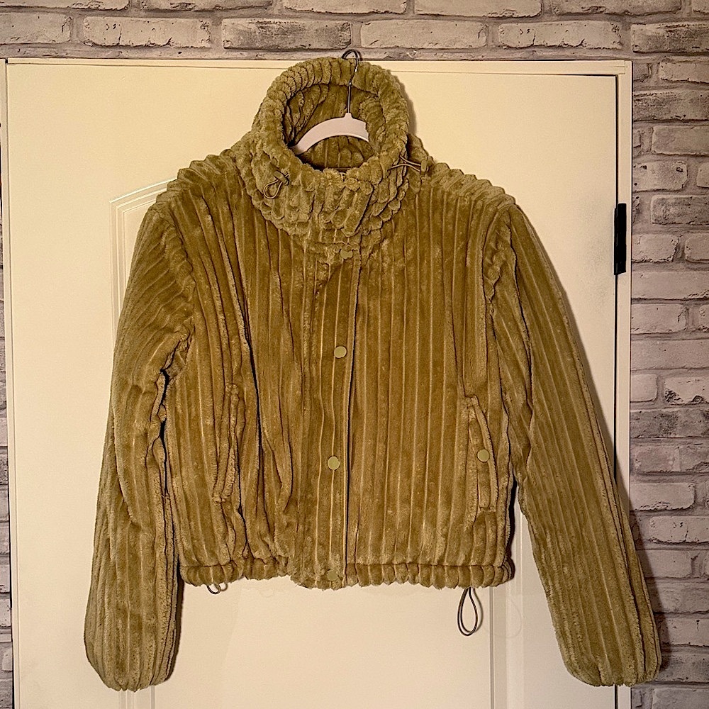 BDG Isla Funnel Neck Corduroy Jacket XS